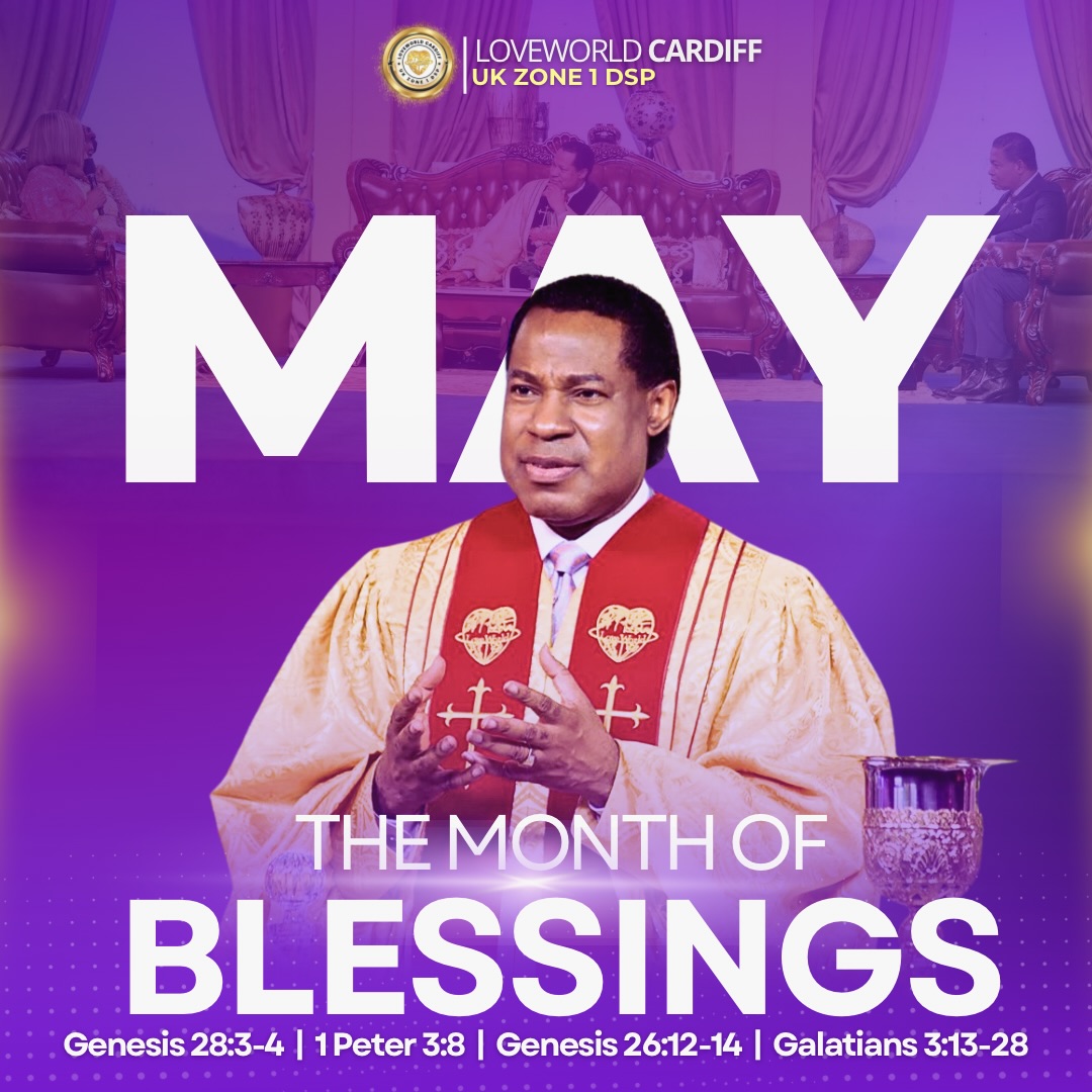 The Month of Blessings graphic design