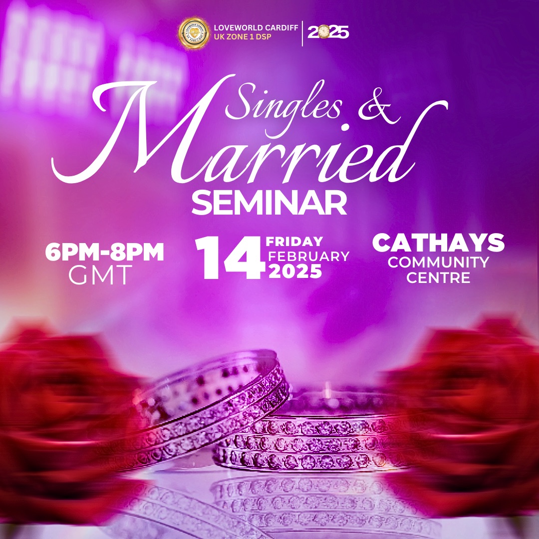 Singles and Married Seminar graphic design
