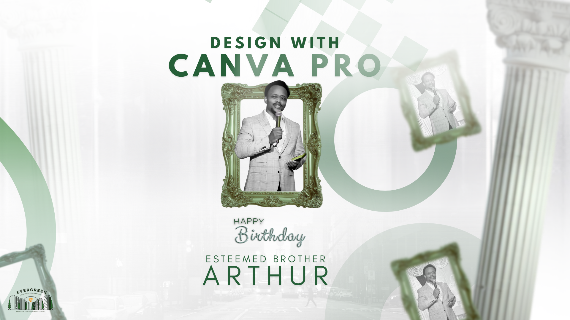 Birthday Poster design speed-run cover